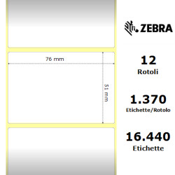 Zebra Z-Select 2000T Roll label 76x51 f25 box 12