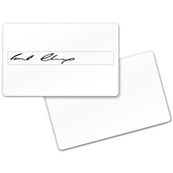 Zebra Premier Card in pvc bianche con banda per firma cod. 104523-118