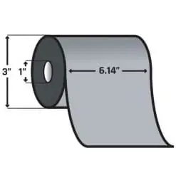 Alternative view of Zebra ribbon cera economico 156x450
