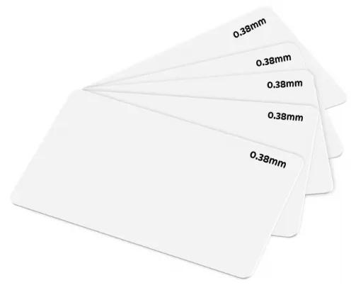 Zebra PVC card bianche 15 MIL 500 carte