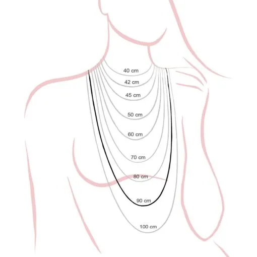 Collana con ciondolo chiama angeli in argento e zirconi