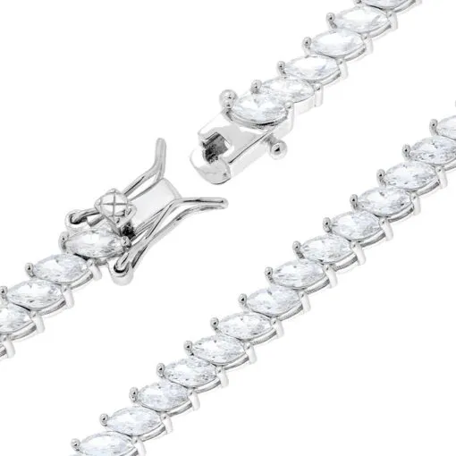 Bracciale tennis Marquise Scintilla Pura in Argento