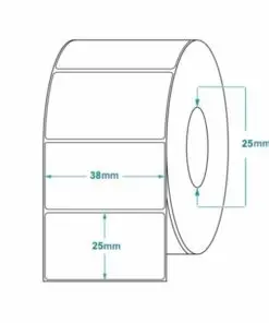Zebra Z-Perform 1000T rotolo etichette 38×25 f25