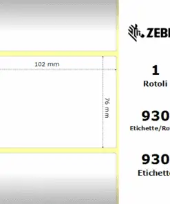 Zebra Z-Perform 1000T rotolo etichette 102×76 f25
