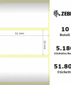 Zebra Z-Perform 1000T 51×25 professionale