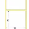 Rotolo etichette 60x80x1185