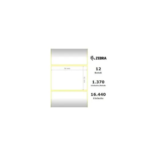 Zebra rotolo etichette adesive Z-Select 2000D 76×51 f25