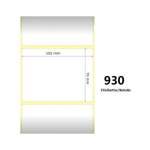 Zebra rotolo etichette adesive Z-Select 2000D 102×76 f25