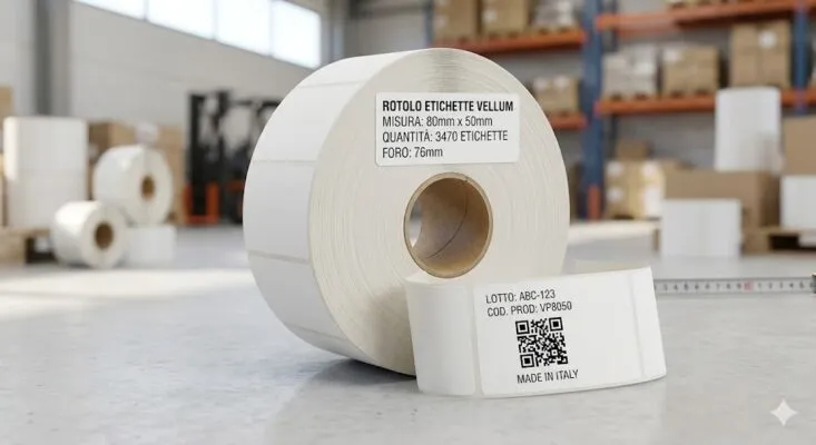 Rotolo etichette 80x50x3470 TT f76