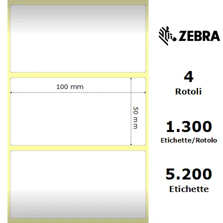 Zebra Z-Select 2000D rotolo etichette 100×50 f25