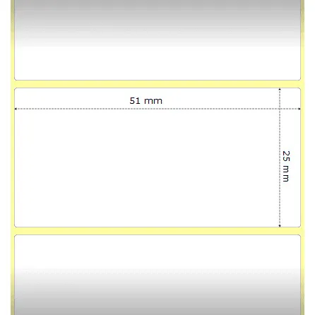 Zebra Z-Ultimate 3000T materiale sintetico 51×25 f25