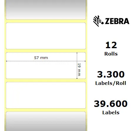 Zebra Z-Ultimate 3000T materiale sintetico 57×19 f25