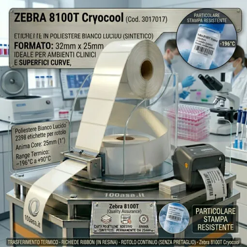 Zebra 8100T Cryocool 32x25 f25