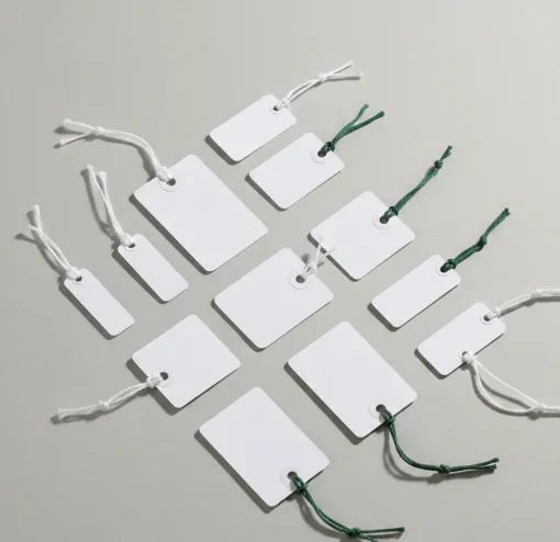 Etichette con filo corto 55mm