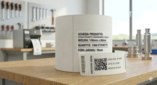 Rotolo etichette 100x80x1500 TT f76