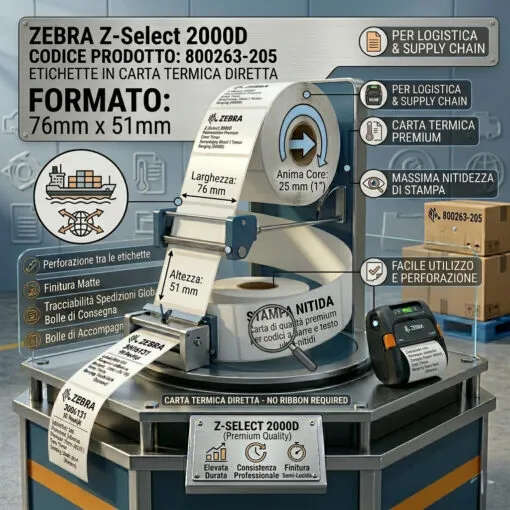 Zebra Z-Select 2000D 76x51 f25