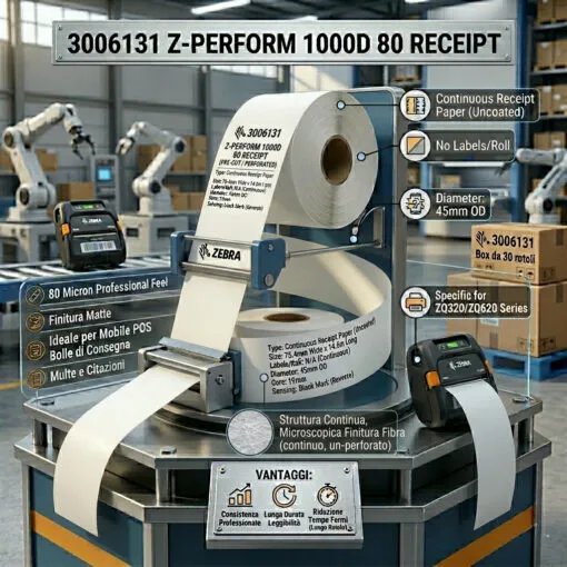 Z-Perform 1000D 80 Receipt 75.4mm x 14.6mt f19