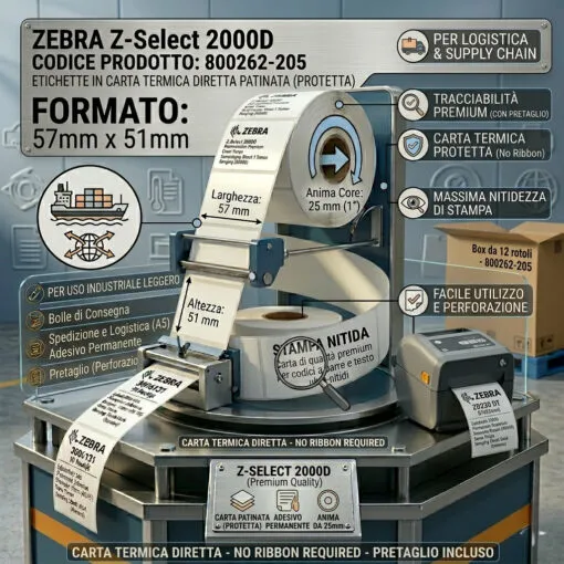 Zebra Z-Select 2000D 57x51 f25