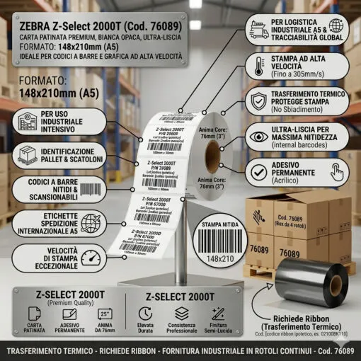 Zebra Z-Select 2000T 148x210 f76