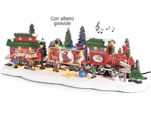 treno con luci, musica e movimento
