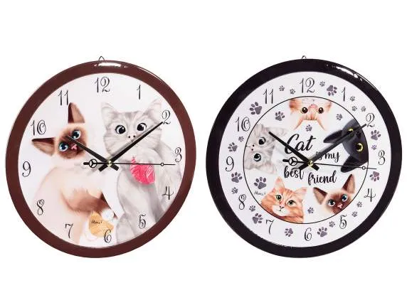 ingrosso orologio parete gatto 715172