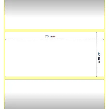 Zebra Z-Ultimate 3000T materiale sintetico 70X32 f25