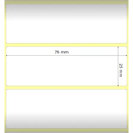 Zebra Z-Select 2000T rotolo etichette 76×25 f25