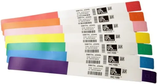 Zebra Z-Band Splash 25×254 braccialetti colorati