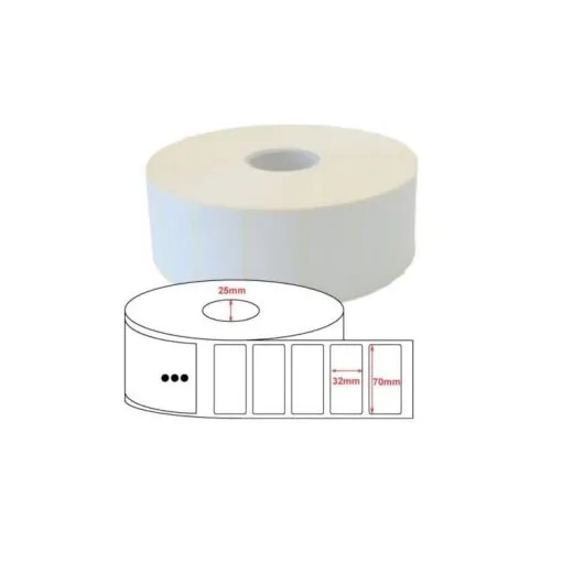 Zebra Z-Select 2000T rotolo etichette 70×32 f25