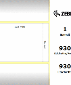 Zebra Z-Perform 1000T rotolo etichette 102×76 f25