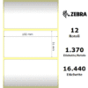 Zebra Z-Select 2000T rotolo etichette 102×51 f25