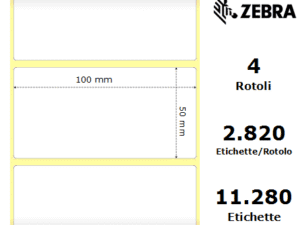 Zebra Z-Perform 1000T rotolo etichette 100×50 f76