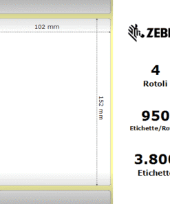 Zebra Z-Perform 1000T rotolo etichette 102×152 f76