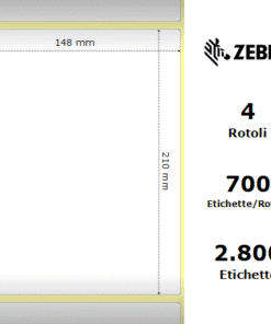 Zebra Z-Perform 2000T rotolo etichette 148×210  f76