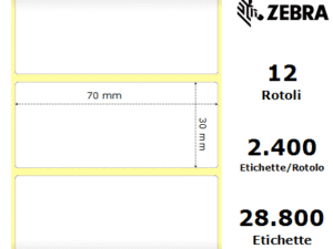 Zebra Z-Select 2000T rotolo etichette 70×30 f25