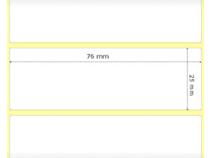 Zebra Z-Select 2000T rotolo etichette 76×25 f25