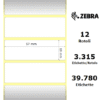 Zebra rotolo etichette adesive Z-Select 2000D 57×19 f25