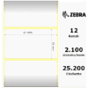 Zebra rotolo etichette adesive removibili Z-Select 2000D 57×32 f25 Zebra rotolo etichette adesive removibili Z-Select 2000D 57×32 f25