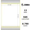 Zebra rotolo etichette adesive Z-Select 2000D 102×127 f25 Zebra rotolo etichette adesive Z-Select 2000D 102×127 f25