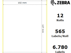 Zebra rotolo etichette adesive Z-Select 2000D 102×127 f25