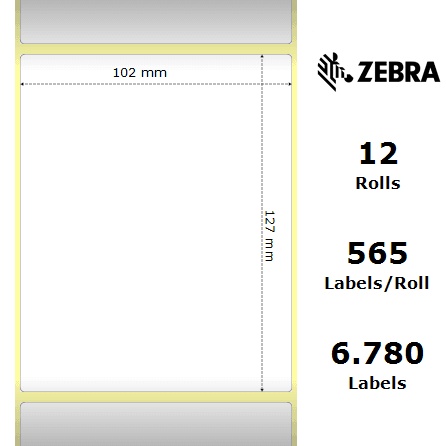 Zebra rotolo etichette adesive Z-Select 2000D 102×127 f25 Zebra rotolo etichette adesive Z-Select 2000D 102×127 f25