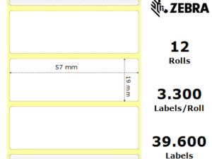 Zebra Z-Ultimate 3000T materiale sintetico 57×19 f25