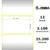 Zebra Z-Ultimate 3000T materiale sintetico 57×32 f25