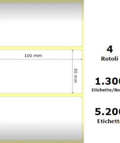 Rotolo etichette 100×50 termiche f25