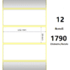 Rotolo etichette 102×38 termiche f25 Rotolo etichette 102×38 termiche f25