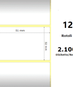 Rotolo etichette 51×32 termiche f76 (Copia)
