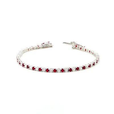 bracciale tennis, argento e zirconi, vari colori