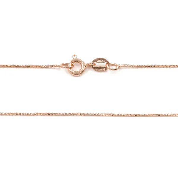 collana veneziana in argento rosato collana veneziana in argento rosato