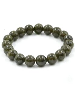 bracciale elastico in granato verde