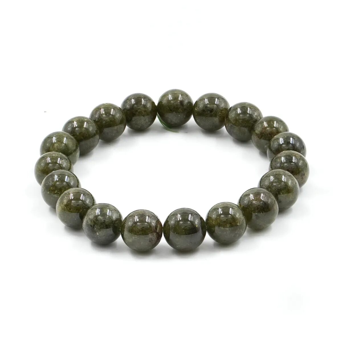 bracciale elastico in granato verde bracciale elastico in granato verde